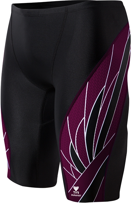 TYR Male Phoenix Splice Jammer - Youth (Black/Burgundy (063))
