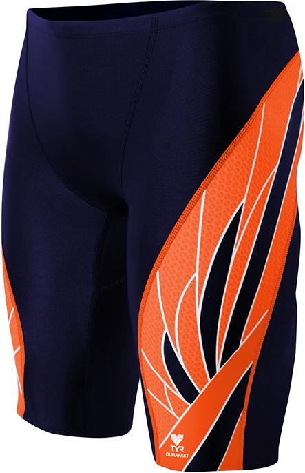 TYR Male Phoenix Splice Jammer - Youth (Navy/Orange (406))