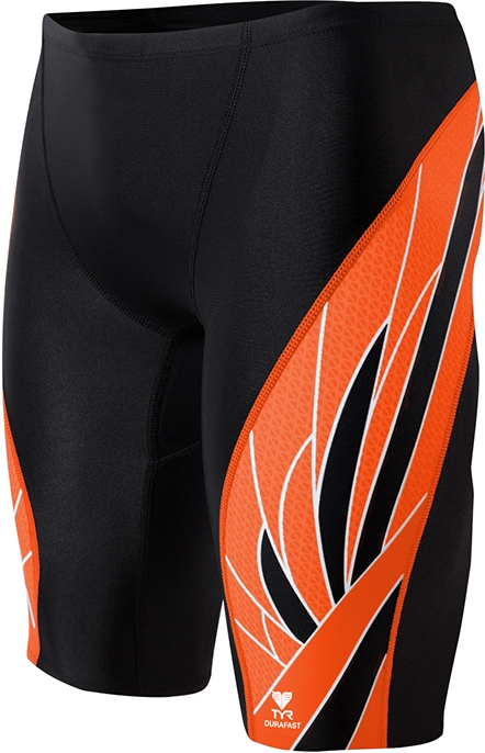 TYR Male Phoenix Splice Jammer - Youth (Black/Orange (062))