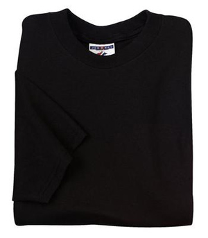 Solid T-Shirt  - 100% Cotton (Black)