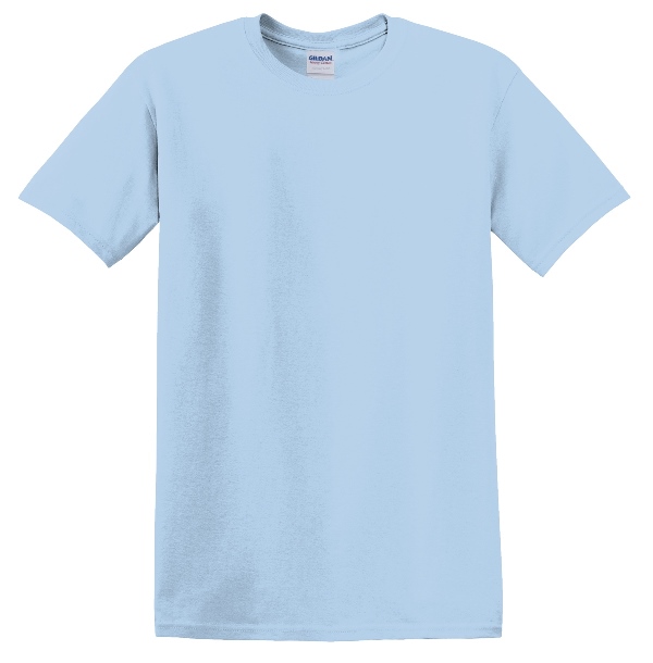 Solid T-Shirt  - 100% Cotton (Light Blue)