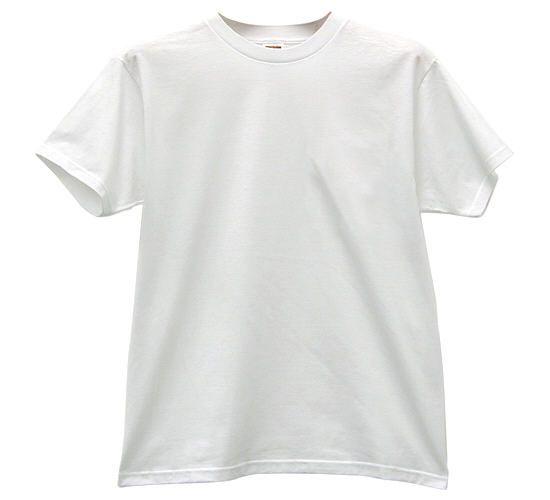 Solid T-Shirt  - 100% Cotton (White)