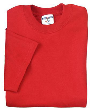 Solid T-Shirt  - 100% Cotton (Red)