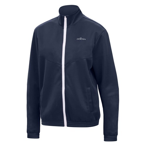 DOLFIN Unisex Black Full Zip Warm Up Jacket (Navy (116))