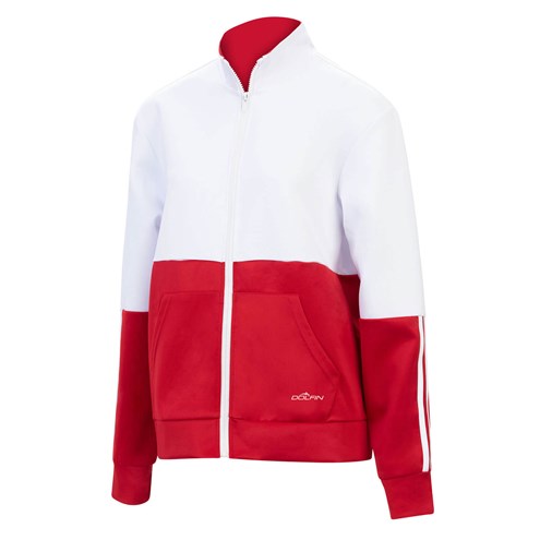 DOLFIN Unisex Color Block Warm Up Jacket (Red (WB3))