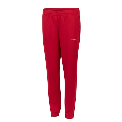 DOLFIN Unisex Black Ankle Zipper Warm Up Pant (Red (152))