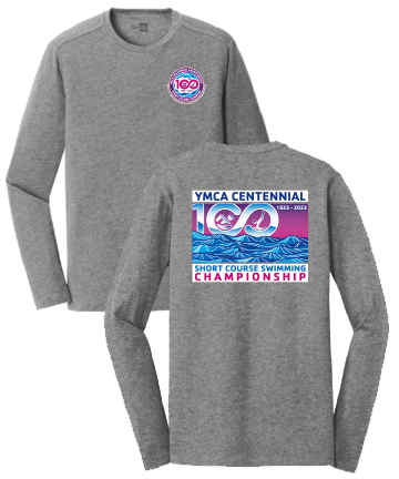 YMCA National Championship Course- Long Sleeve Tee (Grey Heather)