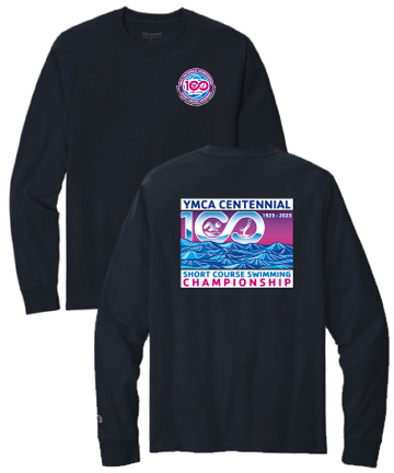 YMCA National Championship Course- Long Sleeve Tee (Navy)