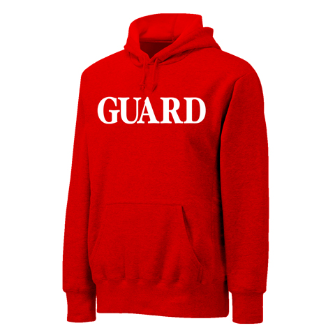 Lifeguard Sweatshirt - Hoodie Guard Logo (Red)