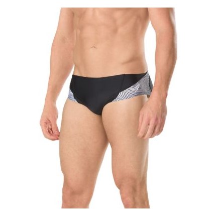 SPEEDO Men's Hydro Amp Brief Swimsuit (Speedo Black (001))
