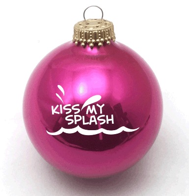 BAYSIX Glass Kiss My Splash Christmas Ornament ORN-KMS