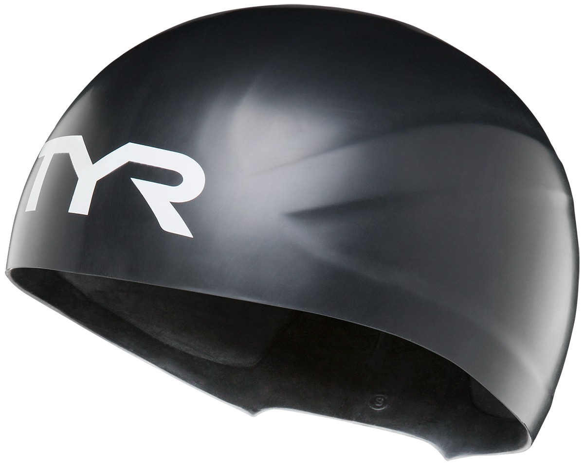 TYR Wall-Breaker Silicone Race Cap (Black)